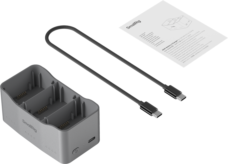 Incarcator baterii SmallRig 6501, 65W, pentru DJI Mini 5 / 4 / 3 Pro [2]
