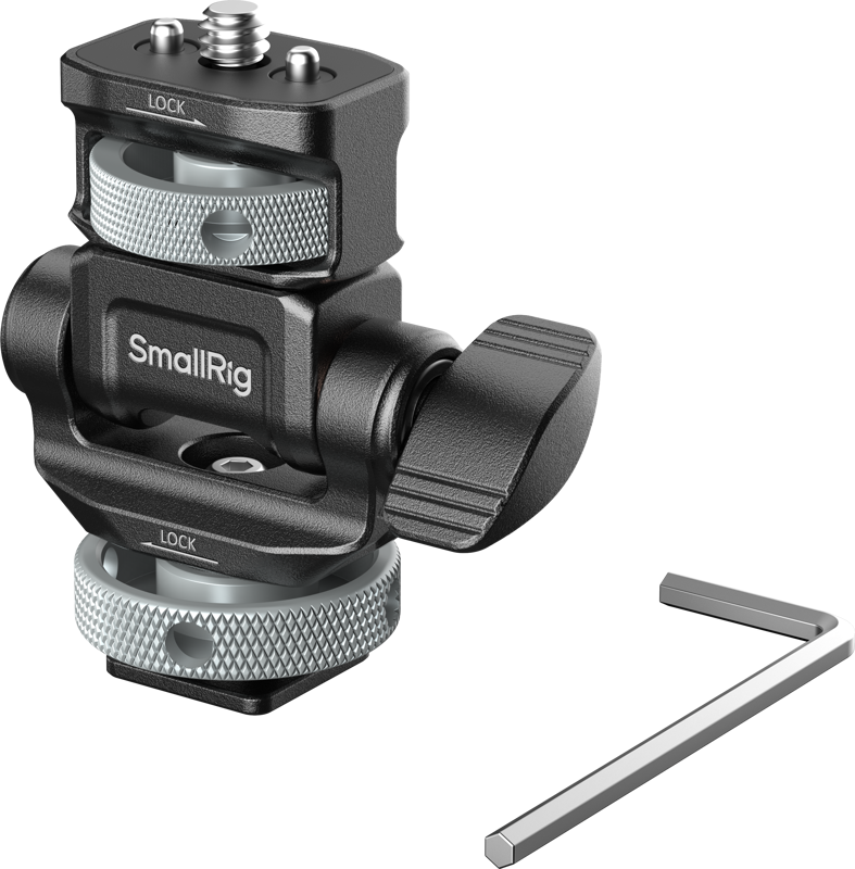 Suport pentru monitor SmallRig 6313 pentru filmare orizontala si verticala, montura cold shoe [2]
