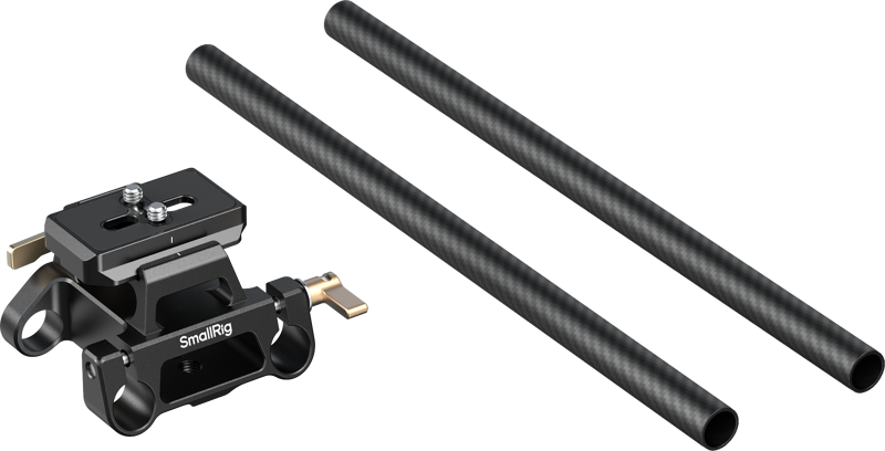 SmallRig 6761 Arca-Type Mount Plate with 15mm Dual Rod Clamp [2]