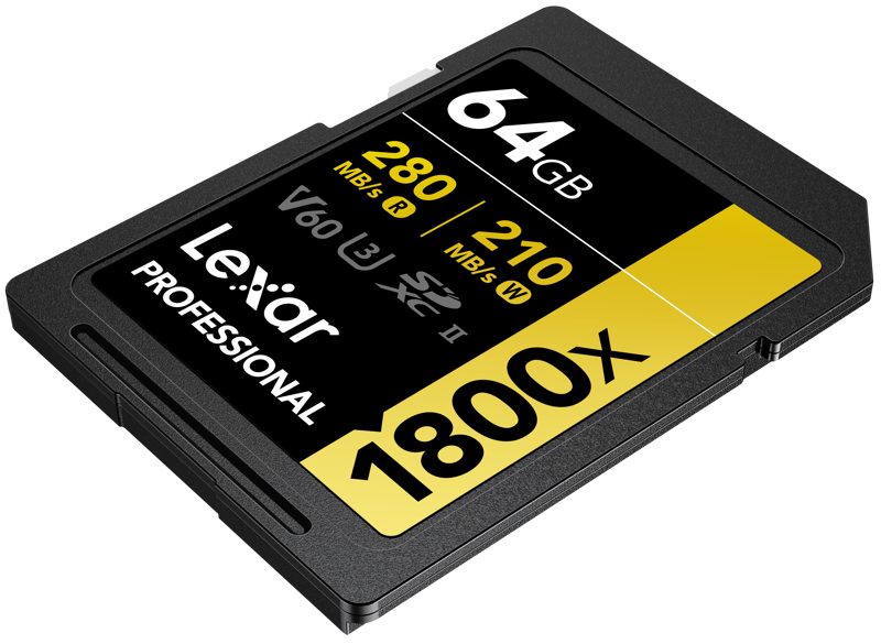 Card de memorie Lexar SDXC Pro 1800x U3 UHS-II V60 64GB [3]