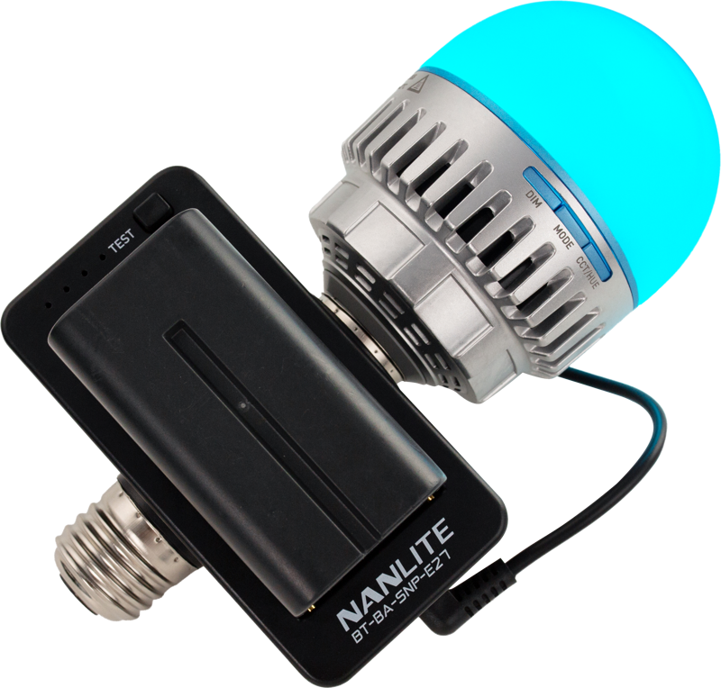 Baterie Nanlite BT-BA-SNP-E27 Adapter cu E27 Head [3]