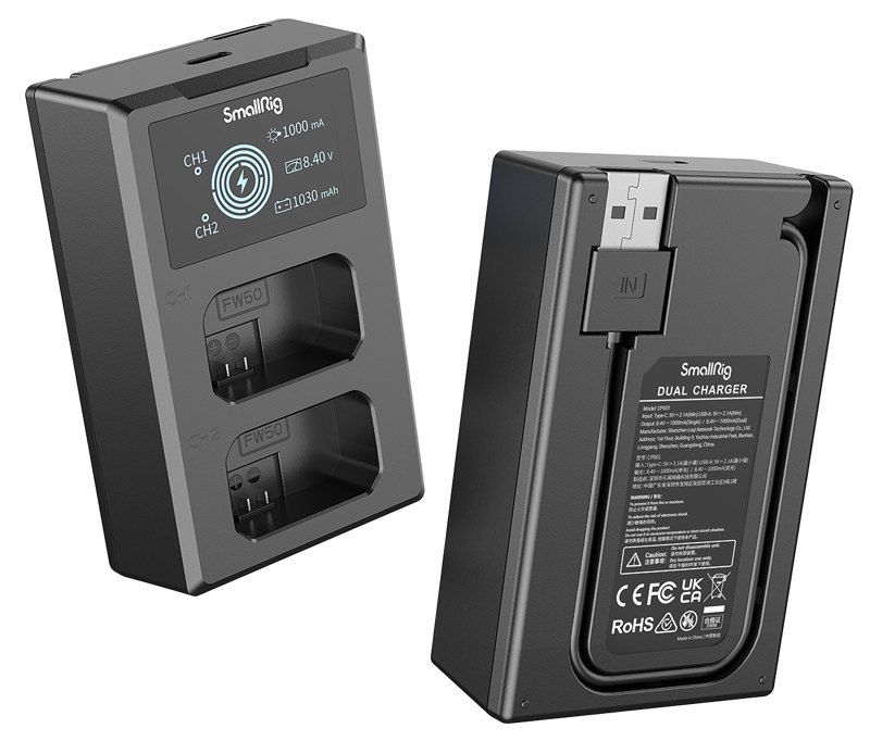 Kit baterie + incarcator SmallRig 3818 NP-FW50 [3]