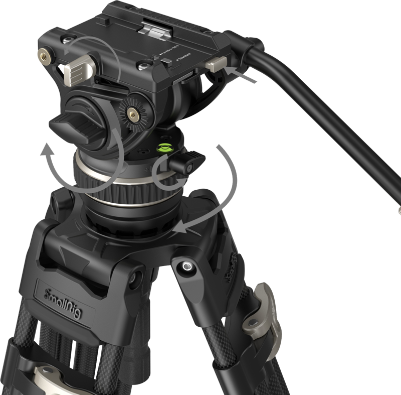 Trepied SmallRig 3989 Heavy-Duty Carbon Fiber FreeBlazer AD-100 [3]