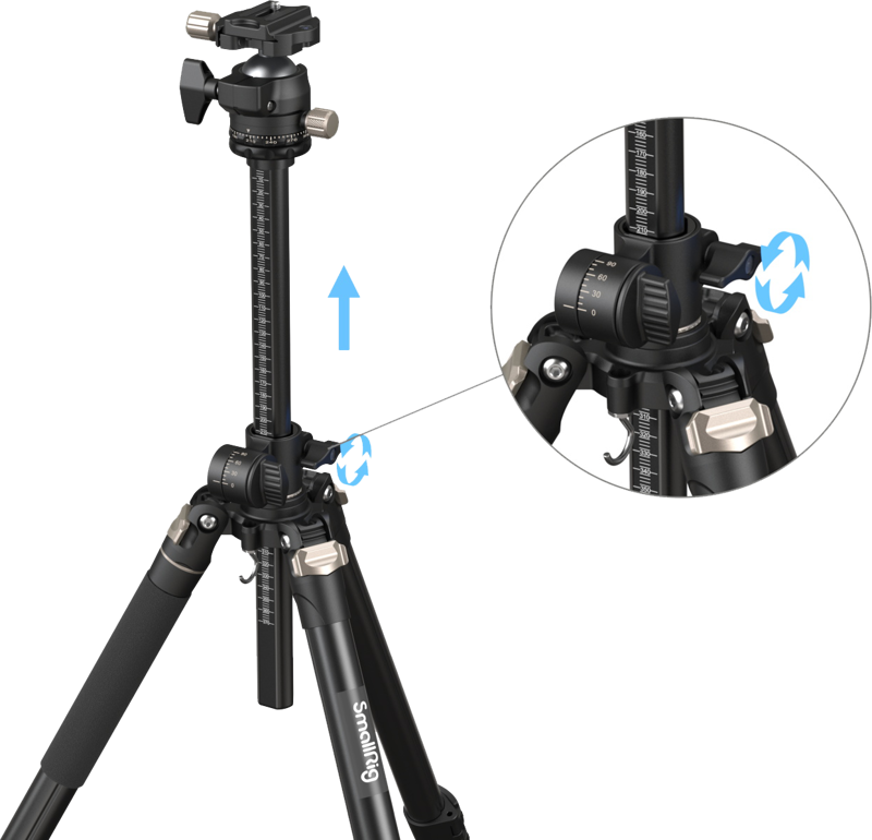 Tripede SmallRig 4288 cu coloana centrala laterala CT200 [3]