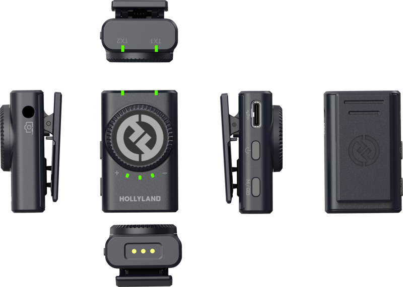 Kit lavaliere wireless 2TX-1RX Hollyland Lark M2 Combo [3]
