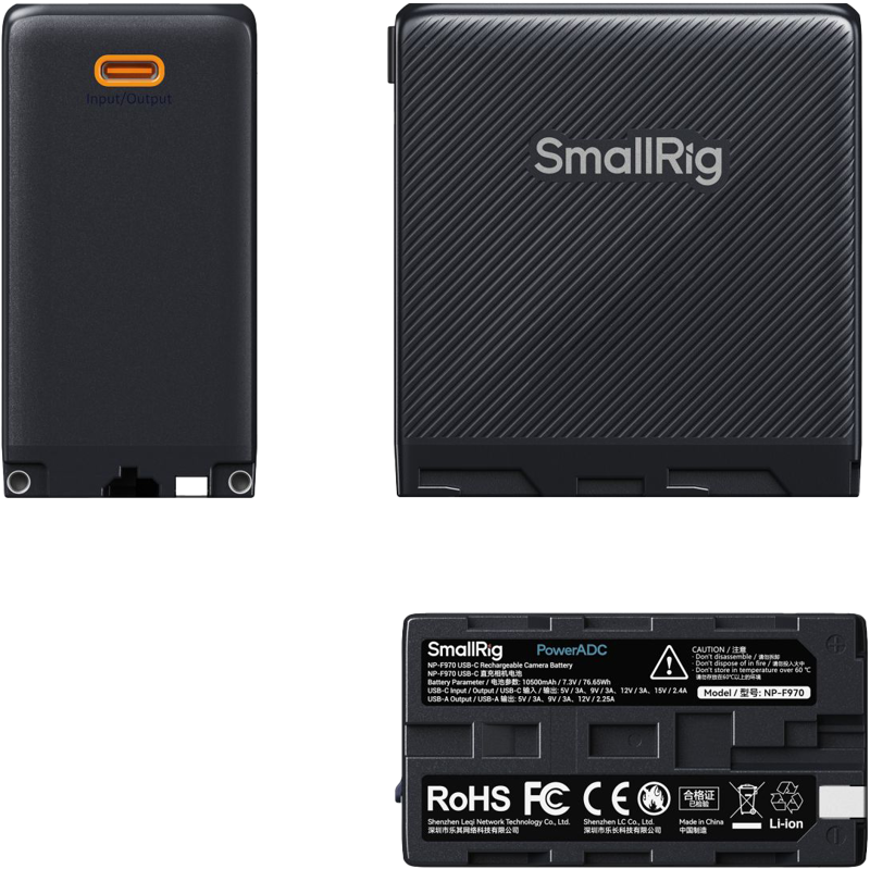 Baterie camera USB-C reincarcabila SmallRig 4469 NP-F970 [3]