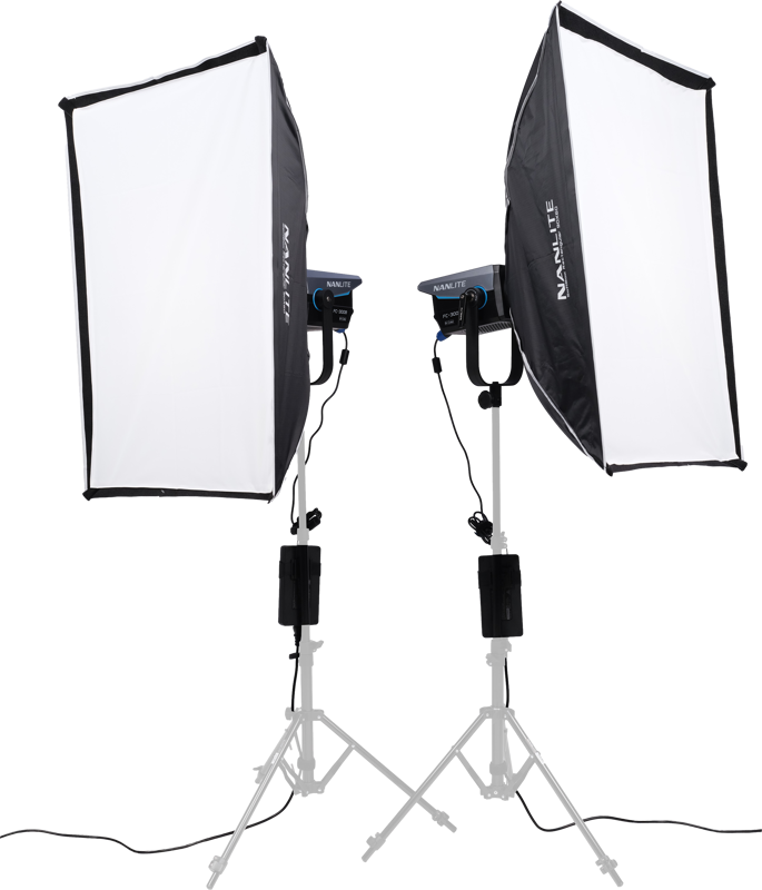 Kit iluminare Nanlite FC-300B, 2 lampi LED + troller [3]