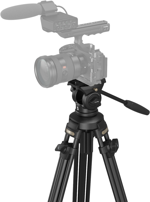 Trepied video cap fluid SmallRig 4684, AD-50 Lite, 158 cm, pana la 5 KG [3]