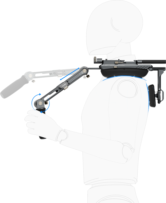 Suport de umar SmallRig 4181 HawkLock Shoulder Rig Pro SR007 [3]
