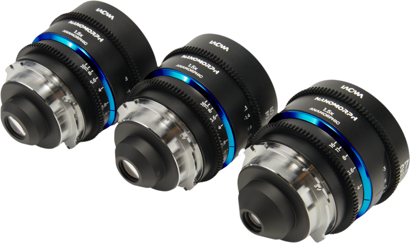 Set 3 obiective cinematice Laowa Nanomorph S35 Prime 27mm, 35mm, 50mm, Albastru, Montura Arri PL/Canon EF [3]