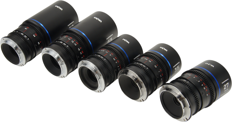 Set 5 obiective cinematice Laowa Nanomorph S35 Prime 27+35+50+65+80mm, Blue, Montura Canon RF [3]