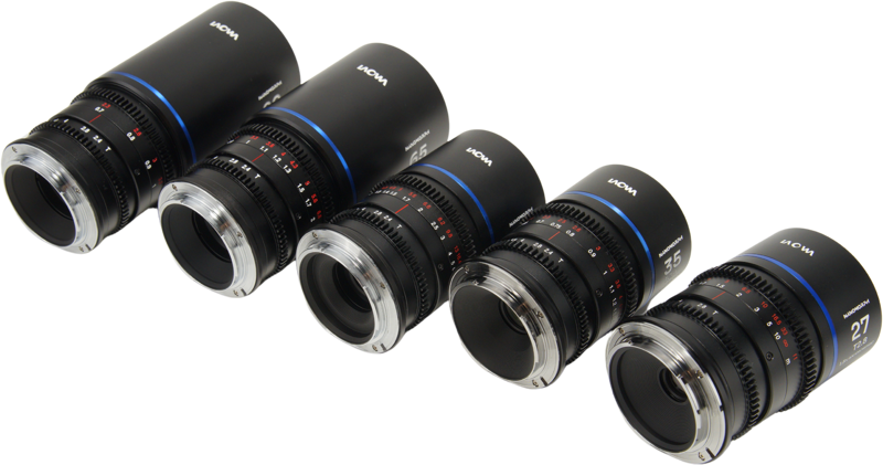 Set 5 obiective cinematice Laowa Nanomorph S35 Prime 27+35+50+65+80mm, Blue, Montura L Mount [3]