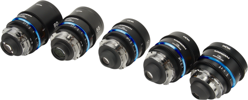 Set 5 obiective cinematice Laowa Nanomorph S35 Prime 27+35+50+65+80mm, Blue, MonturaArri PL/Canon EF [3]