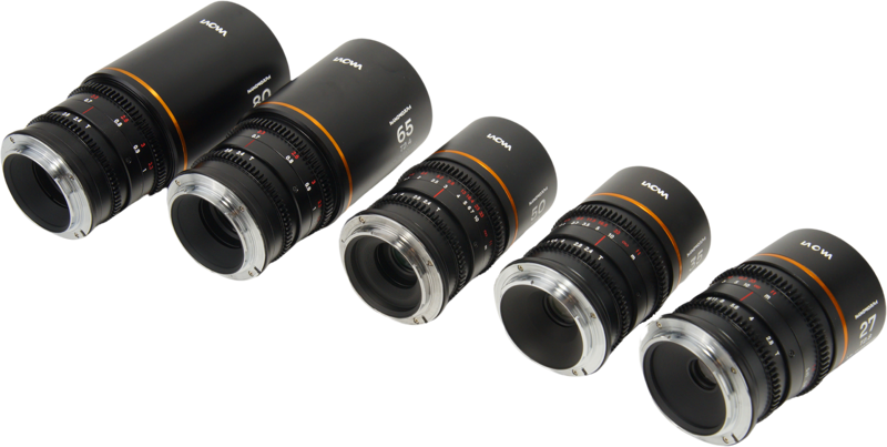 Set 5 obiective cinematice Laowa Nanomorph S35 Prime 27+35+50+65+80mm, Amber, Montura Canon RF [3]