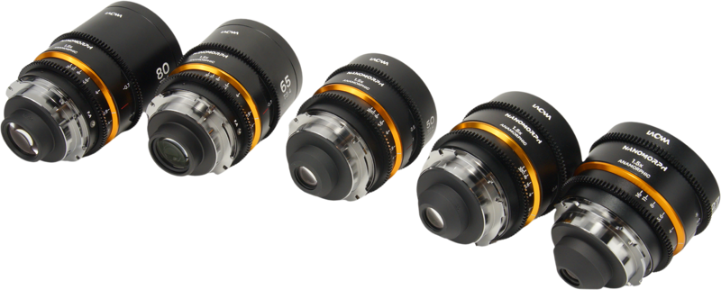 Set 5 obiective cinematice Laowa Nanomorph S35 Prime 27+35+50+65+80mm, Amber, Montura Arri PL/Canon EF [3]