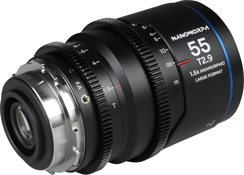 Obiectiv cinematic Laowa Nanomorph LF 55mm T2.9 1.5X, Blue, Montura Arri PL/Canon EF [3]