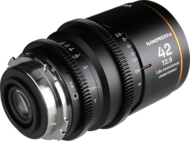 Obiectiv cinematic Laowa Nanomorph LF 42mm T2.9 1.5X, Amber, Montura Arri PL/Canon EF [3]