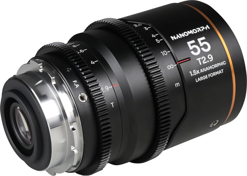 Obiectiv cinematic Laowa Nanomorph LF 55mm T2.9 1.5X, Amber, Montura Arri PL/Canon EF [3]