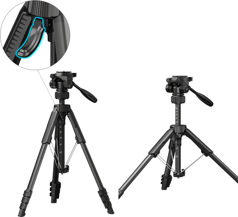 Trepied SmallRig 5351 Stalite AP-21, 180 cm, pana la 5KG [3]