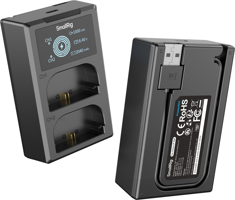 Kit baterie + incarcator SmallRig 5409 pentru Canon LP-E6P [3]