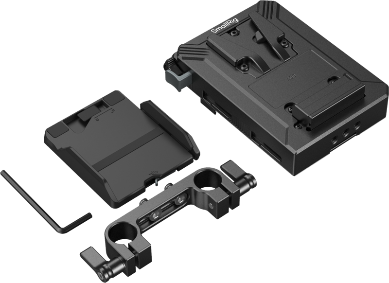 Kit adaptor montura baterie V-Mount SmallRig 5226 pentru tije LWS de 15 mm [3]