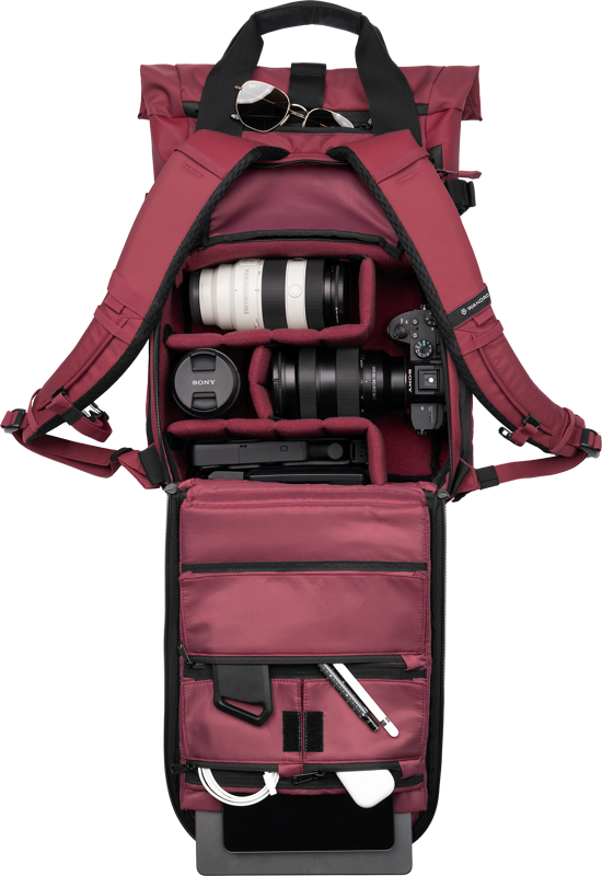 Rucsac foto WANDRD PRVKE Photo Bundle 15L Rhone Burgundy [3]