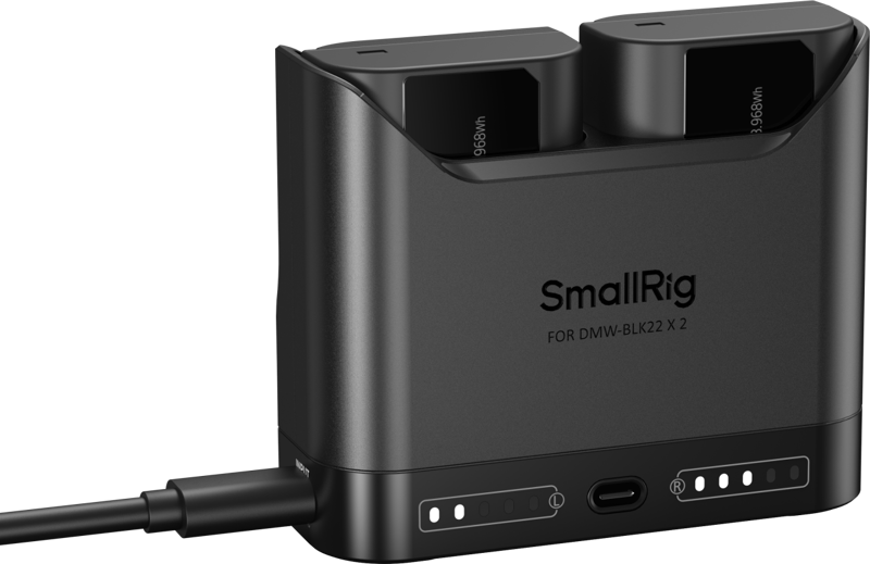 Kit 2x acumulatori + incarcator  SmallRig 5487 DMW-BLK22 [3]
