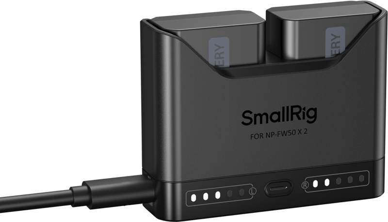 Kit 2x acumulatori + incarcator SmallRig SmallRig 5488 NP-FW50 [3]