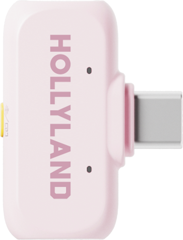 Kit lavaliere wireless Hollyland LARK A1 Combo Cloud Pink, cu USB-C, Lightning [3]