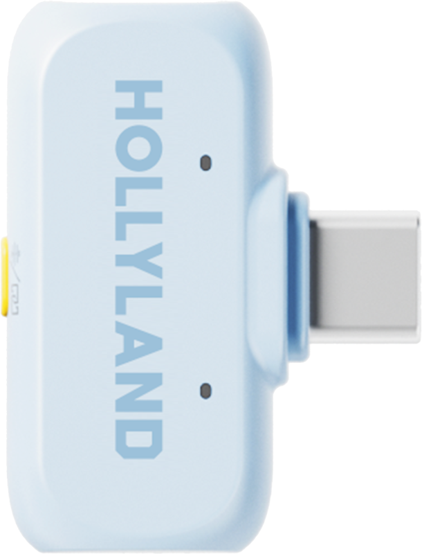 Kit lavaliere wireless Hollyland LARK A1 Combo Sky Blue, cu USB-C, Lightning [3]