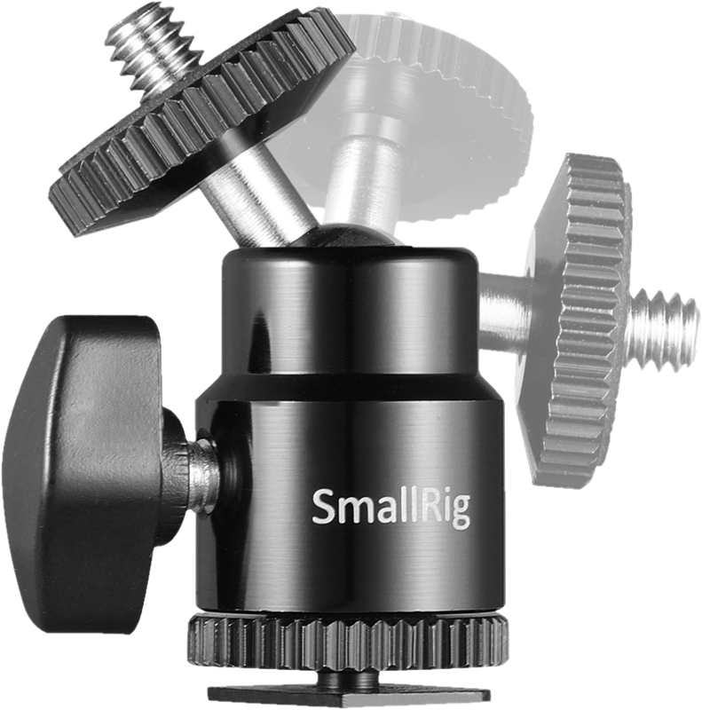 Montura pe cold shoe SmallRig 2059 Ballhead-1/4", 2 buc [4]