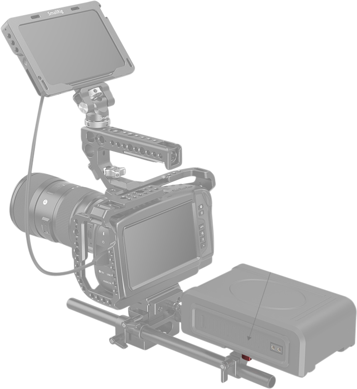 Adaptor baterie SmallRig 2987 Mini V-Mount [4]