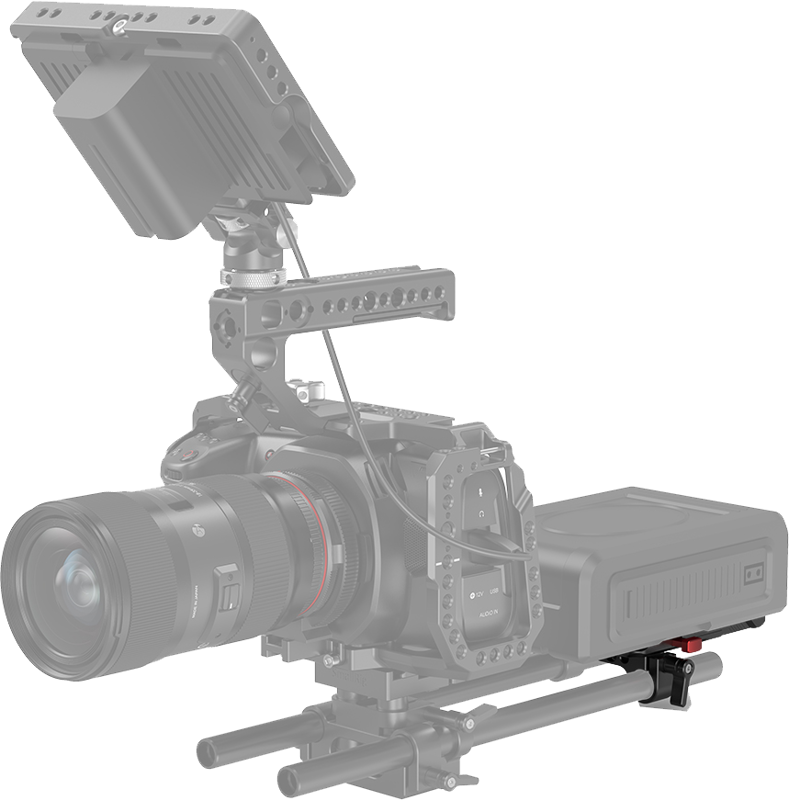 Adaptor baterie SmallRig 3016 V-Mount cu clema pentru tije [4]
