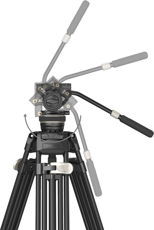 Trepied SmallRig 3989 Heavy-Duty Carbon Fiber FreeBlazer AD-100 [4]