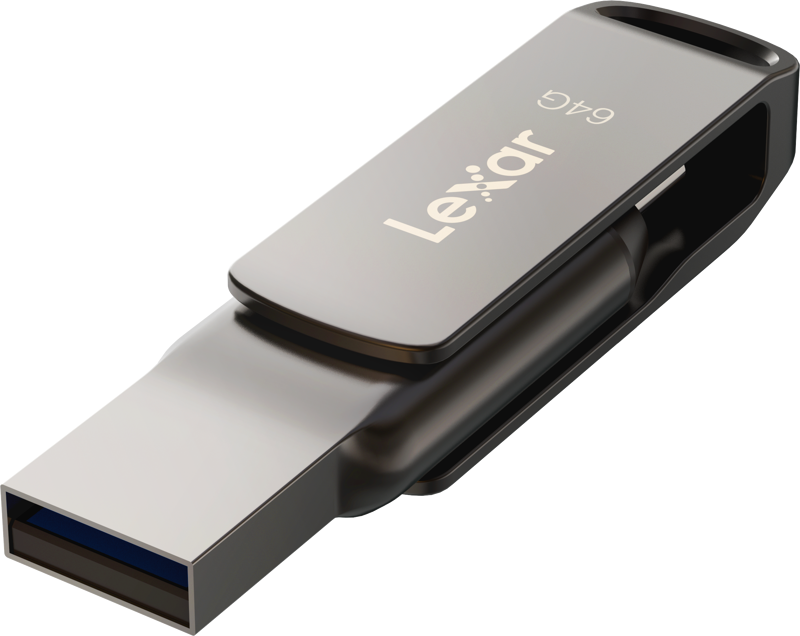 Memorie USB 3.1 Lexar JumpDrive Dual Drive D400 Type-C/Type-C & Type-A, 64GB [4]