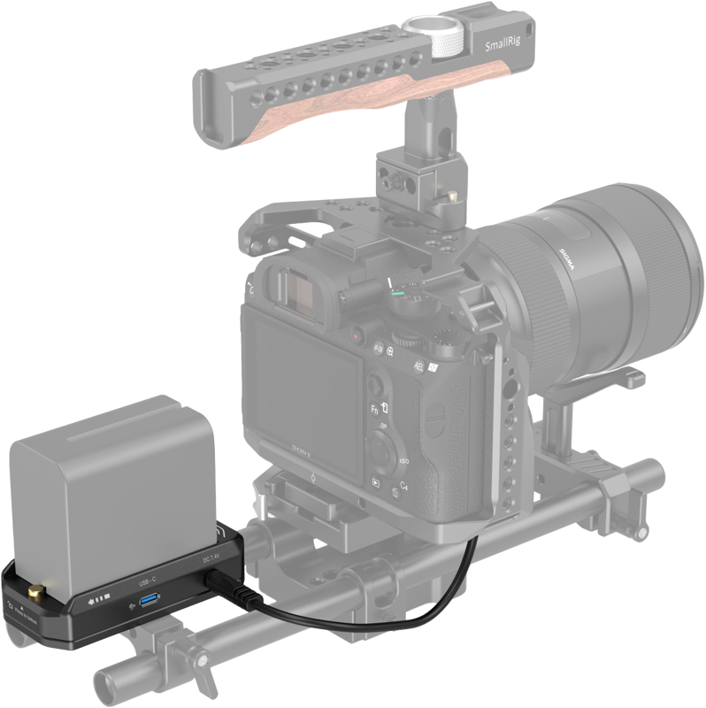 Kit adaptor baterie NP-F SmallRig 4341 cu cablu alimentare cu baterie falsa NP-FZ100 [4]