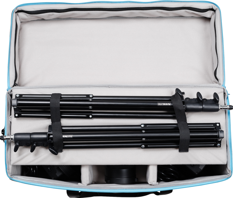 Kit iluminare Nanlite FS-300B, 2 lampi LED cu stativ & softbox [4]