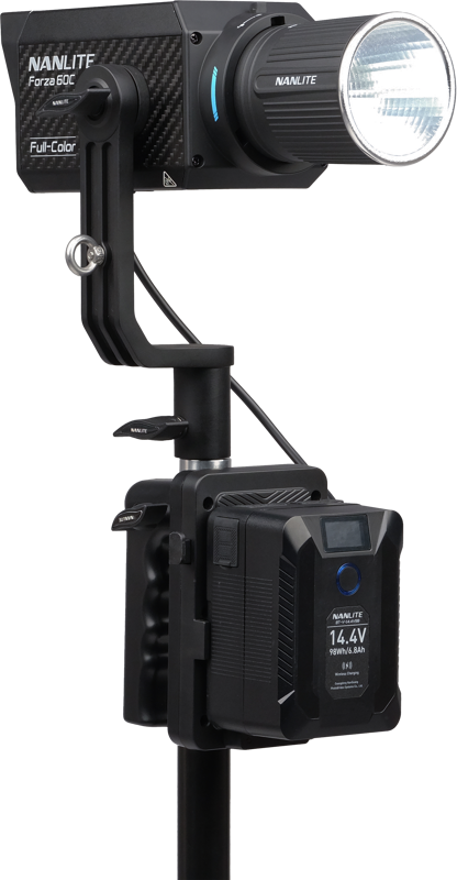 Grip baterie Nanlite BT-BG-XLR4II cu 4-Pin XLR Connector [4]