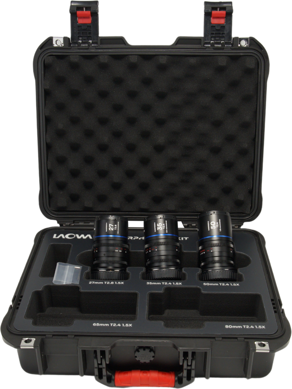 Set 3 obiective cinematice Laowa Nanomorph S35 Prime 27mm, 35mm, 50mm, Albastru, Montura MFT [4]