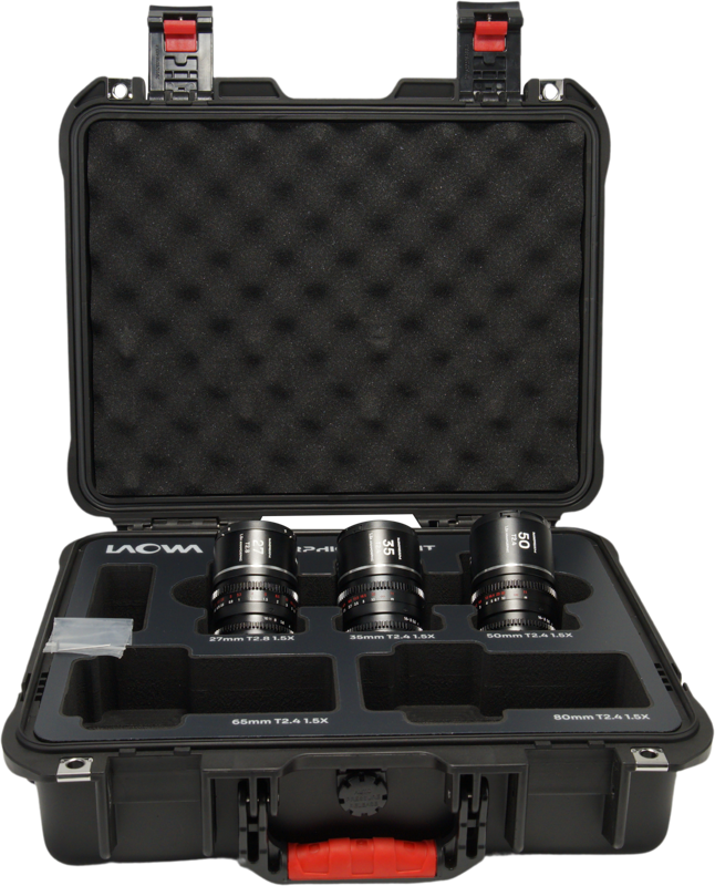Set 3 obiective cinematice Laowa Nanomorph S35 Prime 27mm, 35mm, 50mm, Silver , Montura  Canon RF [4]