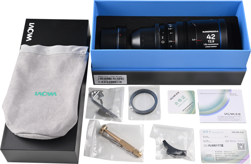 Obiectiv cinematic Laowa Nanomorph LF 42mm T2.9 1.5X, Blue, Montura Arri PL/Canon EF [4]