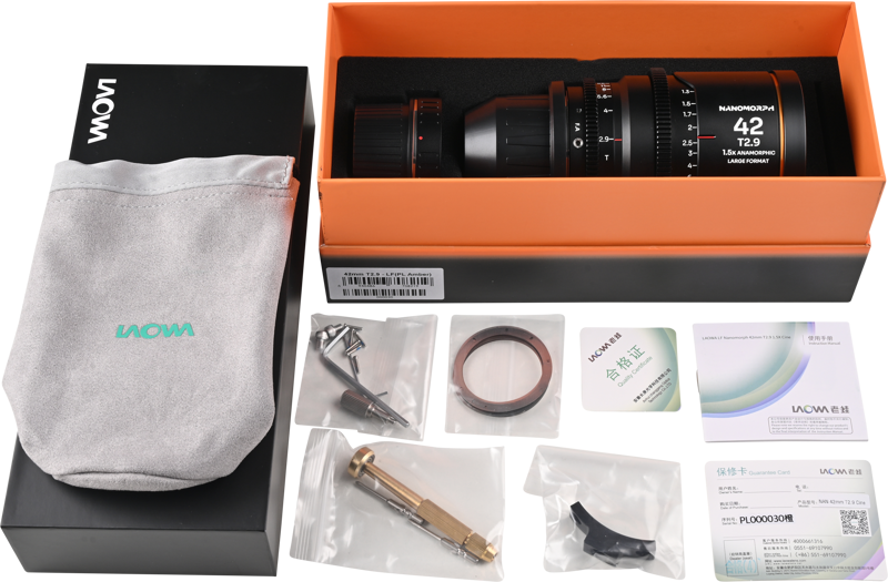 Obiectiv cinematic Laowa Nanomorph LF 42mm T2.9 1.5X, Amber, Montura Arri PL/Canon EF [4]