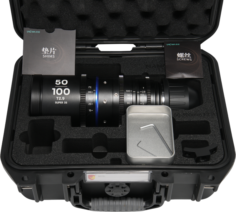 Obiectiv cinematic Laowa Nanomorph Zoom 50-100mm T2.9 1.5X S35, Blue, Montura Arri PL [4]