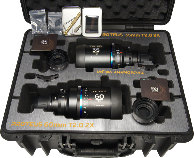 Set 2 obiective Laowa Proteus 2xAnamorphic, Set A (35mm, 60mm), Blue, Montura Arri PL/Canon EF (feet) [4]