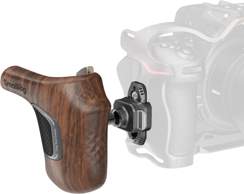 Maner din lemn cu clema NATO pe partea dreapta SmallRig 5192 ImageGrip Series [3]