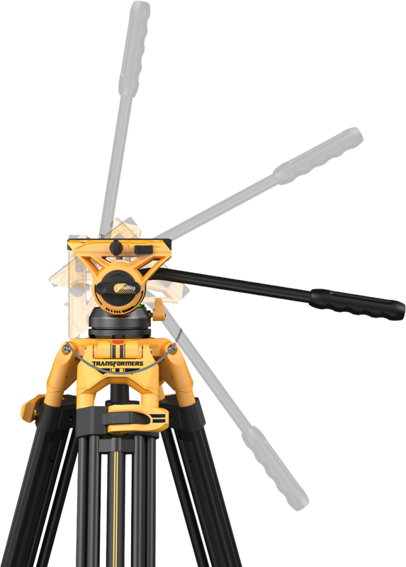 Trepied video cap fluid SmallRig 5523, AD-01 (BumbleBee Edition), 187 cm, pana la 8KG [4]