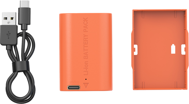 Baterie camera USB-C reincarcabila SmallRig 5407 Canon LP-E6P orange [4]