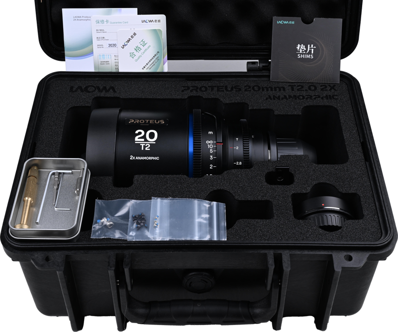Obiectiv cinematic Laowa Proteus 2X Anamorphic 20mm T2, Blue, Montura Arri PL/ Canon EF [4]