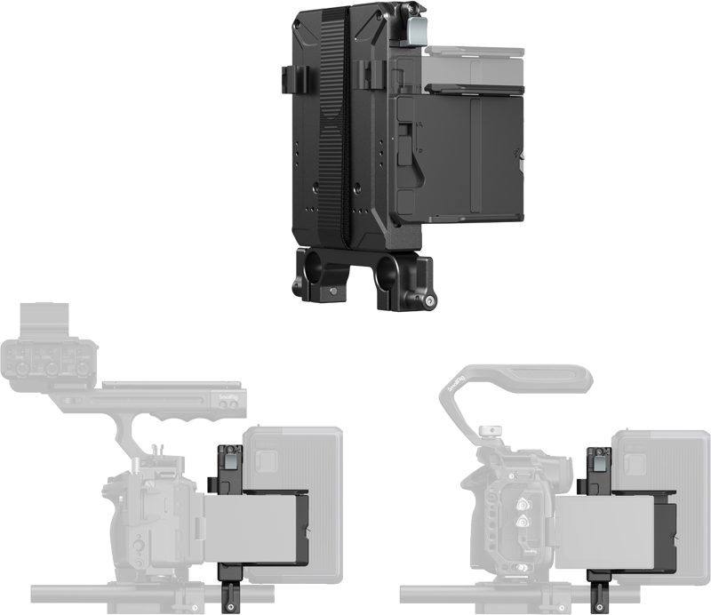 Kit adaptor montura baterie V-Mount SmallRig 5226 pentru tije LWS de 15 mm [4]