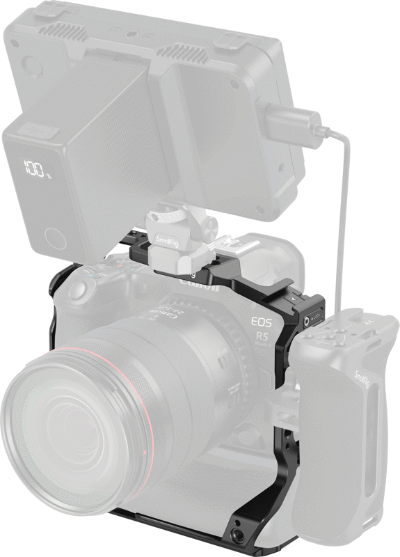Cage SmallRig 5623 pentru Canon EOS R5 Mark II cu grip baterie BG-R20 [4]